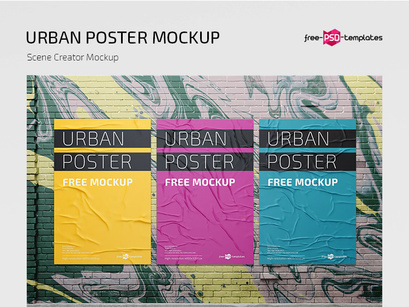 FREE Urban Poster MOCKUP