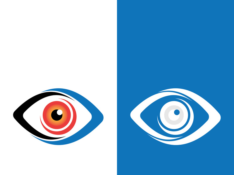 Branding identity corporate eye care vector logo design