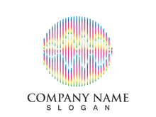 Sound waves set vector illustration icon design