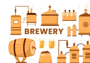 10 Beer Brewery Illustration