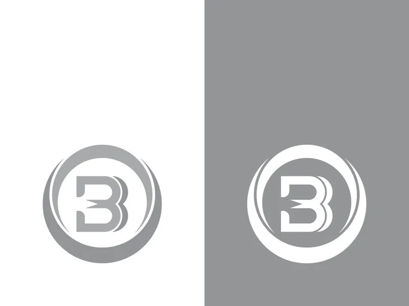 B letter logo template vector illustration
