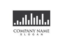 Music equalizer sound logo vector