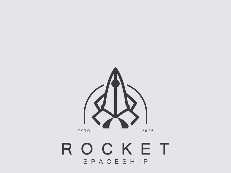 Rocket Logo Design template technology Design Concept, Creative Symbol