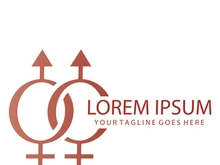 Gender logo design
