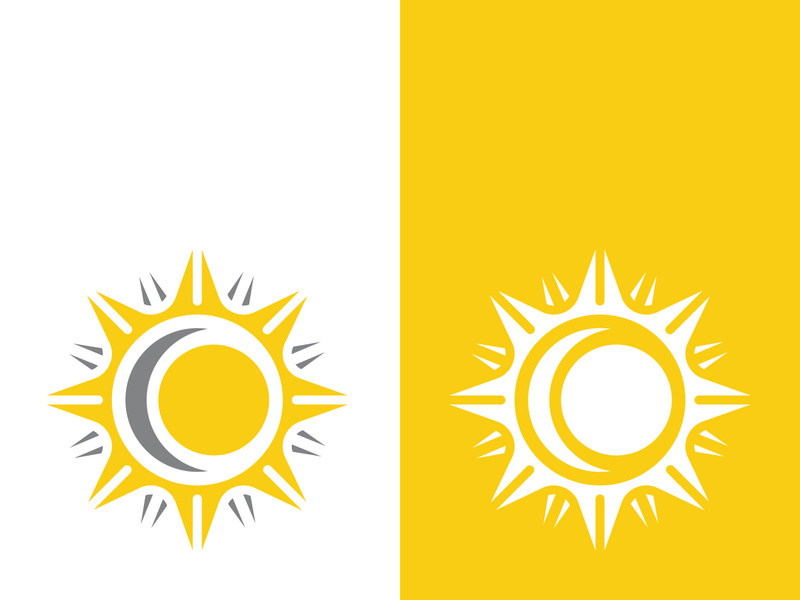 Sun vector illustration icon logo template design