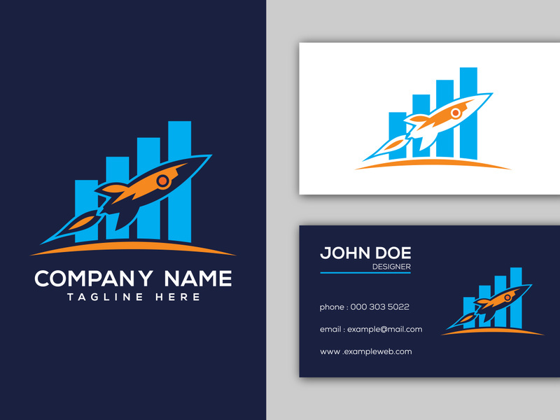 Finance and Marketing concept logo designs vector illustration