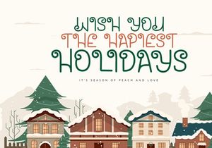 Santa House - Christmas Font