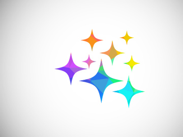 Low Poly Cleaning Service Logo Design Template, Cleaning Company Logo Sign Symbol. preview picture