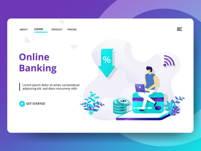 Credit And Loan Landing page template vol 2