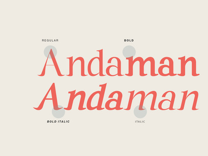 Andaman an Experimental Serif Font