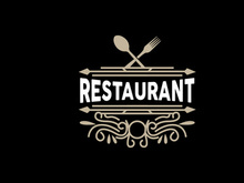 Restaurant Logo, Vintage Retro Business Typography Design