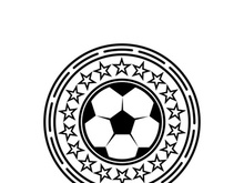 Football logo icon design and symbol soccer club vector