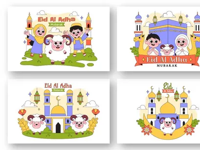 10 Happy Eid Al Adha Illustration