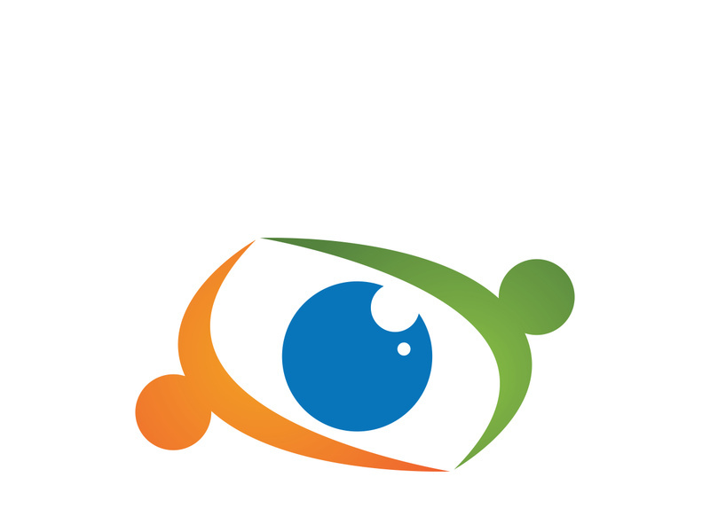 Eye vector logo design image template