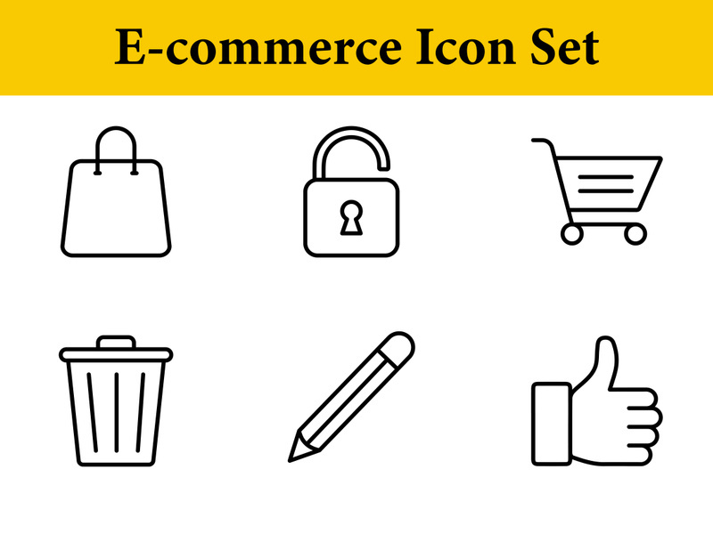E-commerce outline pack