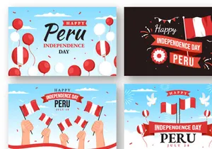 20 Peru Independence Day Illustration