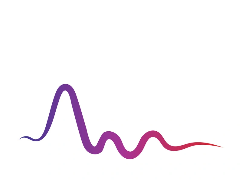 Sound waves vector illustration design template