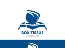 Box Tissue vector icon image design. facial tissue flat style illustration