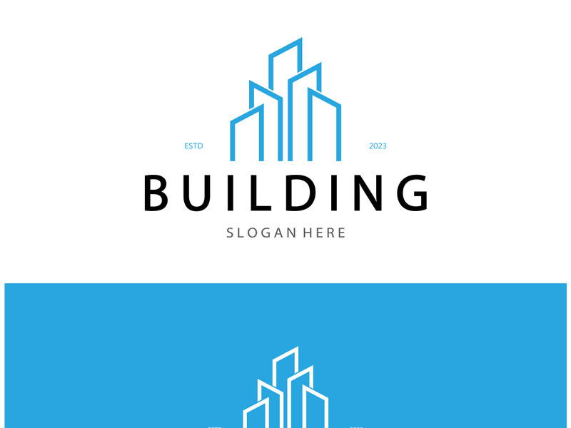 Building logo vector illustration design,Real Estate logo template, Logo symbol icon