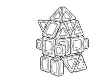 3D robot toy modular vector illustration scalable design