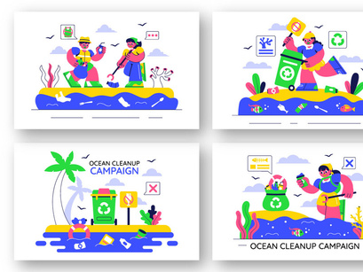 10 Ocean Cleanup Campaign Illustration