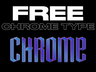 Free Type (Chrome Effect)