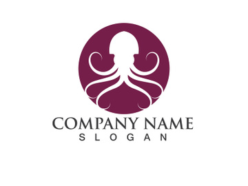 Octopus logo vector design symbol preview picture