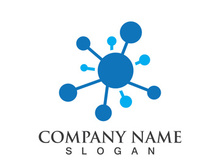 Molecule symbol logo template vector illustration design