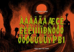 Examinus | Horror Typeface