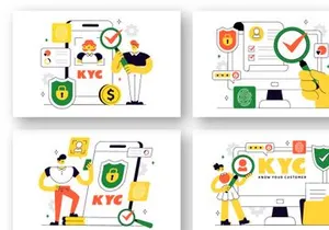 10 KYC Vector Illustration
