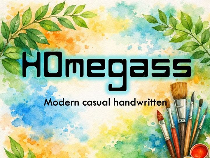 HOmegass – Modern Casual Handwritten Font (TTF)