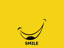Smile logo and symbol vector image