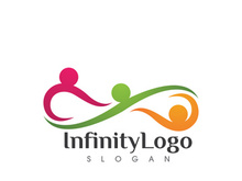 Infinity Design Vector icon illustration Logo template design