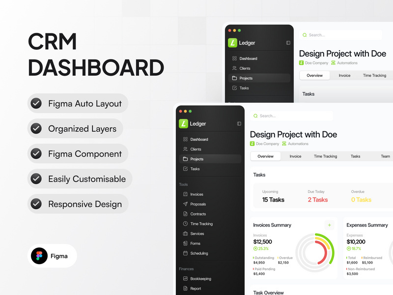 Ledger - CRM Dashboard II