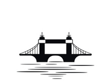 Bridge logo icon design and business symbol template