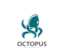 Octopus logo image design icon illustration animal vector
