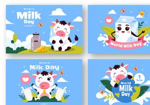 9 World Milk Day Illustration