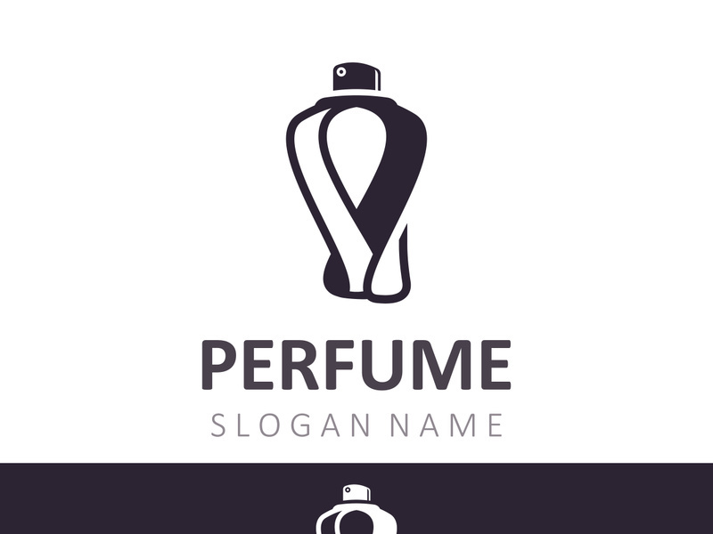 Luxury Perfume logo image cosmetic fragrance shop and business vector design