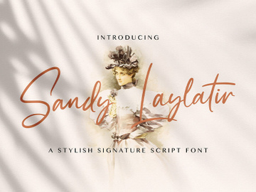 Sandy Lailyatir - Handwritten Font preview picture