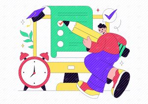 10 Online Test Vector Illustration