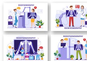 11 Roentgenography Vector Illustration