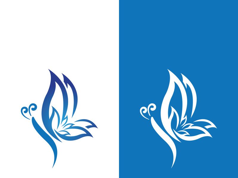 Beauty butterfly vector icon design