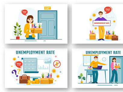 13 Unemployment Rate Illustration