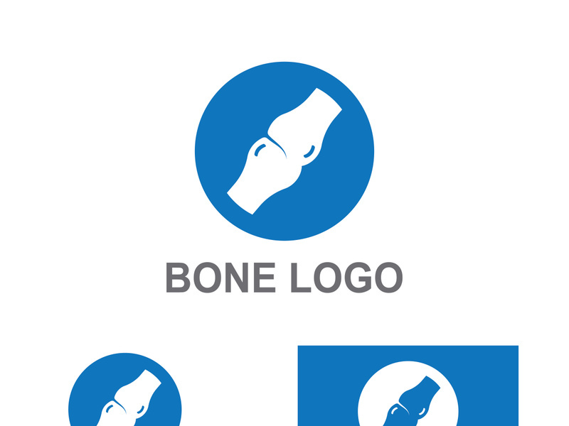 Bone logo design.logo for nursing, medical, orthopedic.