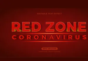 Bundle Corona editable font effect text vector