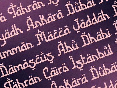 Holy Month - Arabic Display Font
