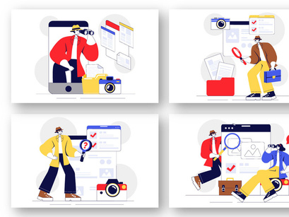 9 Private Investigator Services Illustration