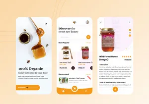 Honey Mobile App Design