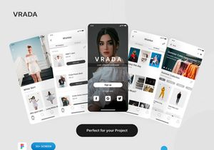 Vrada - Fashion Mobile UI Kit