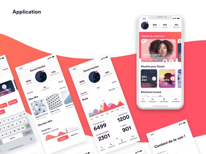 SoundBuzz Music App Free UI Kit
